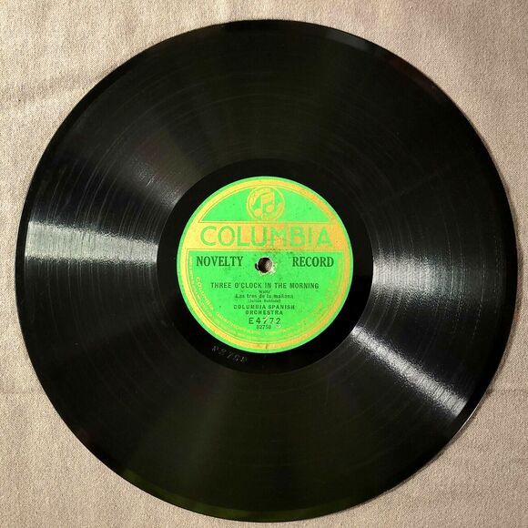 Columbia Spanish Band 78 The Chimes/Three O'clock In The Morning Columbia E4772 - Picture 2 of 2